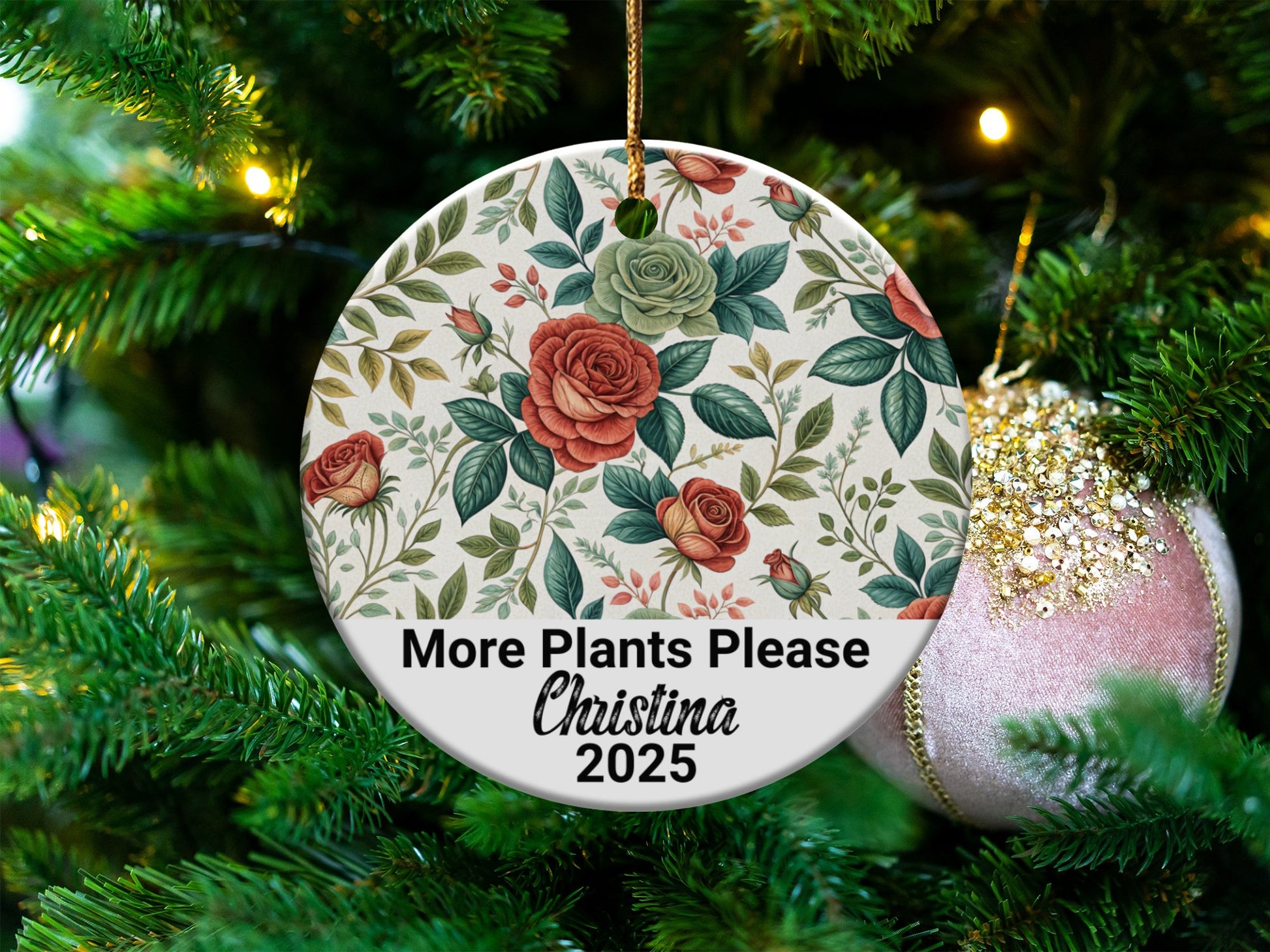 More Plants Please 2025 Holiday Ornament product type