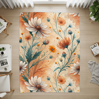 Elegant Daisy Bloom Design Watercolor Style Floral Art - Walk Greener