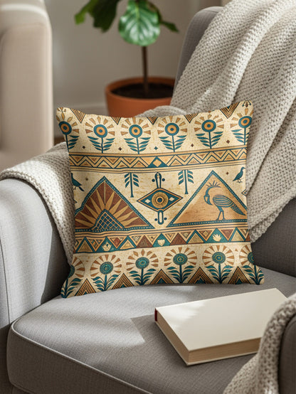 Bohemian Style Geometric Pattern Throw Pillow