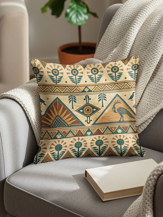 Bohemian Style Geometric Pattern Throw Pillow