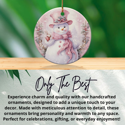 Adorable Snowman with Hat and Scarf Ornament product