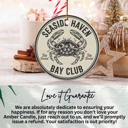 Seaside Haven Bay Club Tide Social Ornament product type