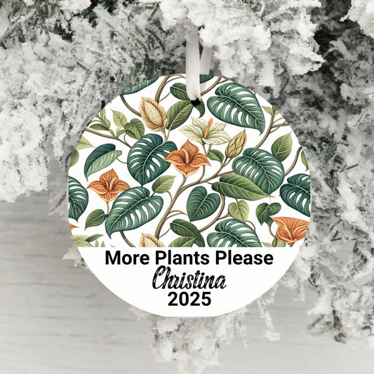 Floral Personalized Christmas Ornament product