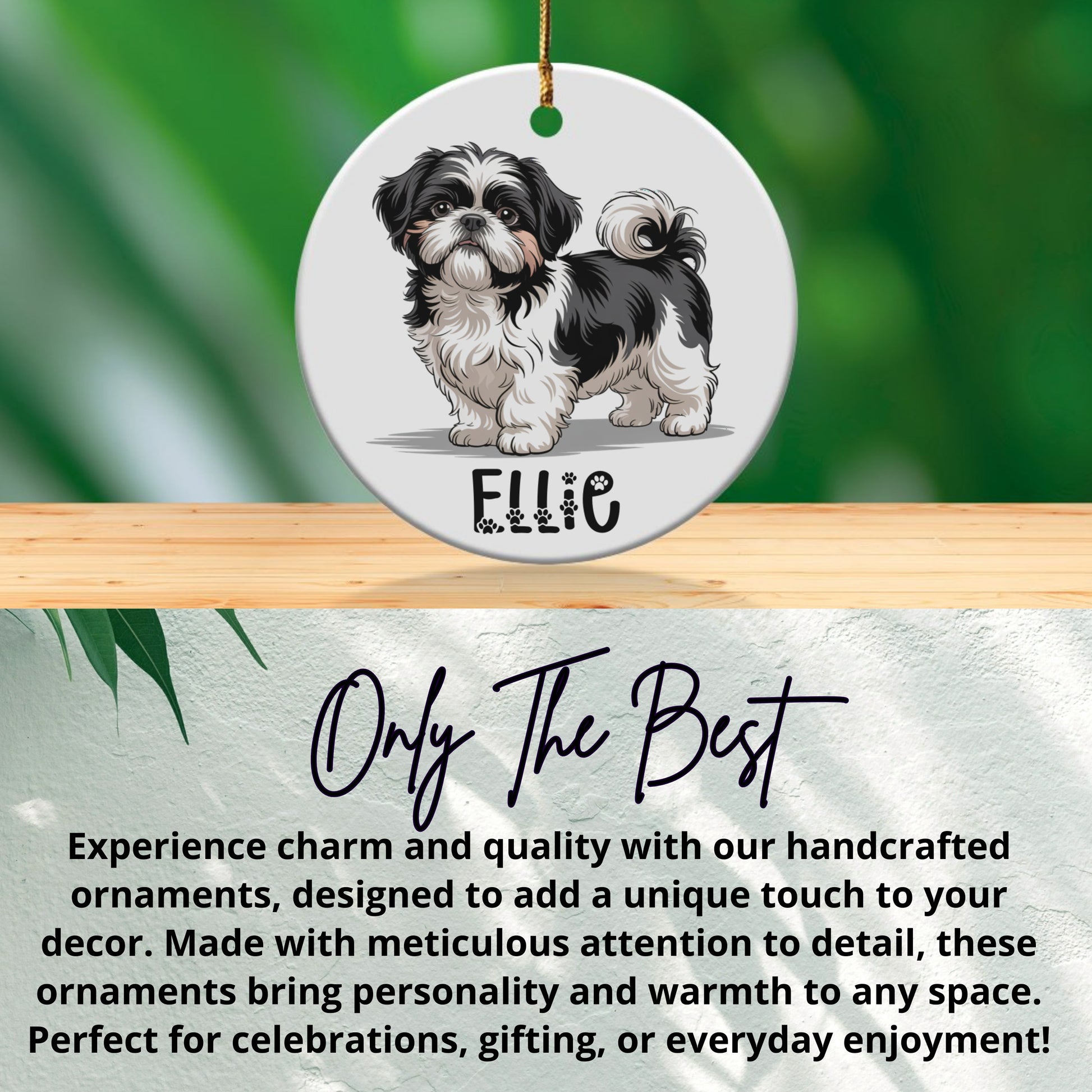 Personalized Dog Ornament with Custom Name product