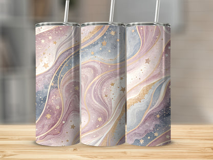 Celestial Starry Night Swirl Ombre Stainless Steel Tumbler