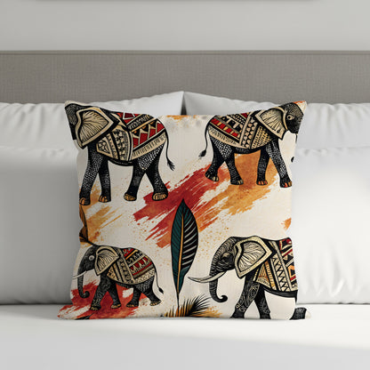 Colorful Elephant Design Decorative Pillow product