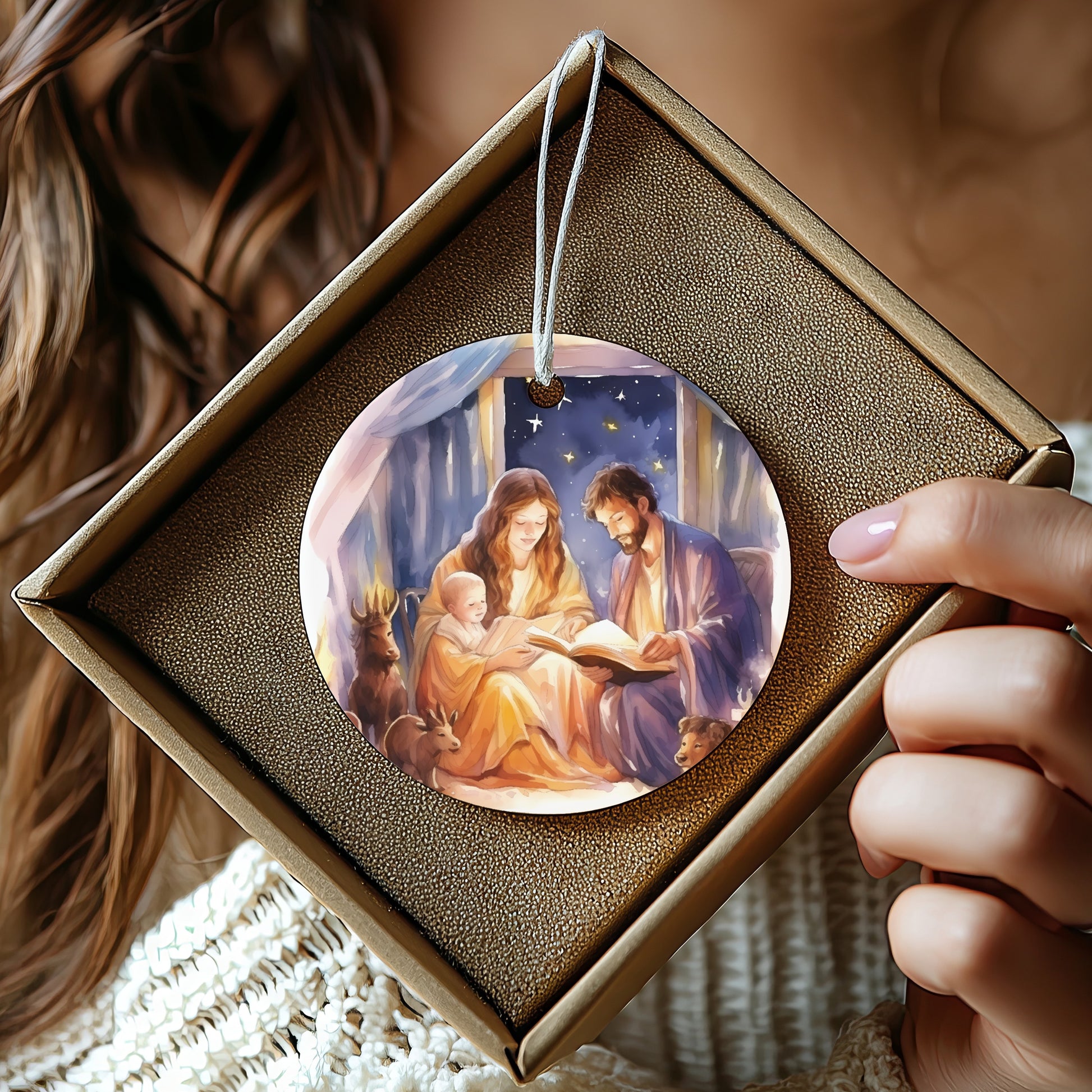 Nativity Scene Ornament Perfect For Holiday Decor product