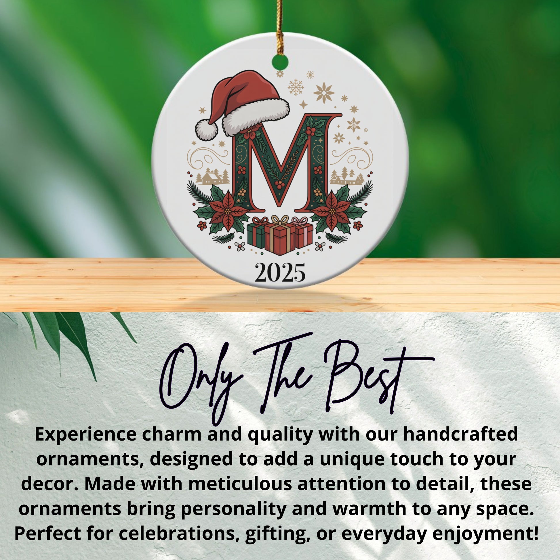Personalized 2025 Christmas Ornament Holiday Décor product type