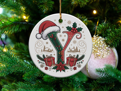 Festive Christmas Ornament With Santa Hat Design product