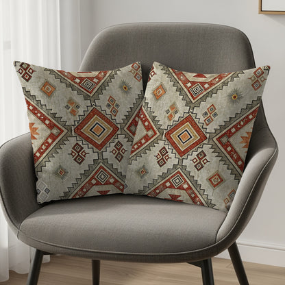 Southwestern Geometric Pattern Design Cushion Cover