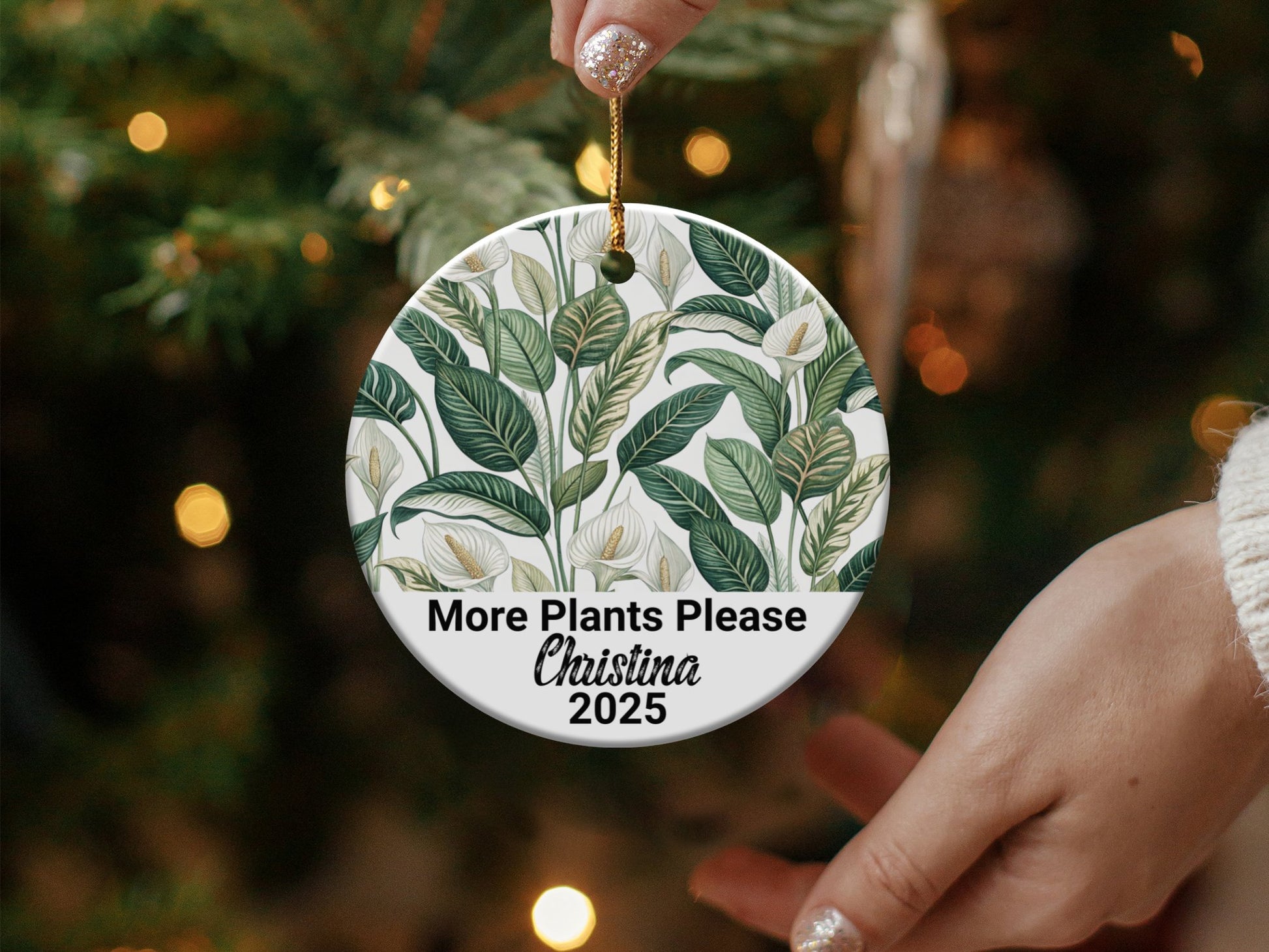 More Plants Please Christina 2025 circular ornament product