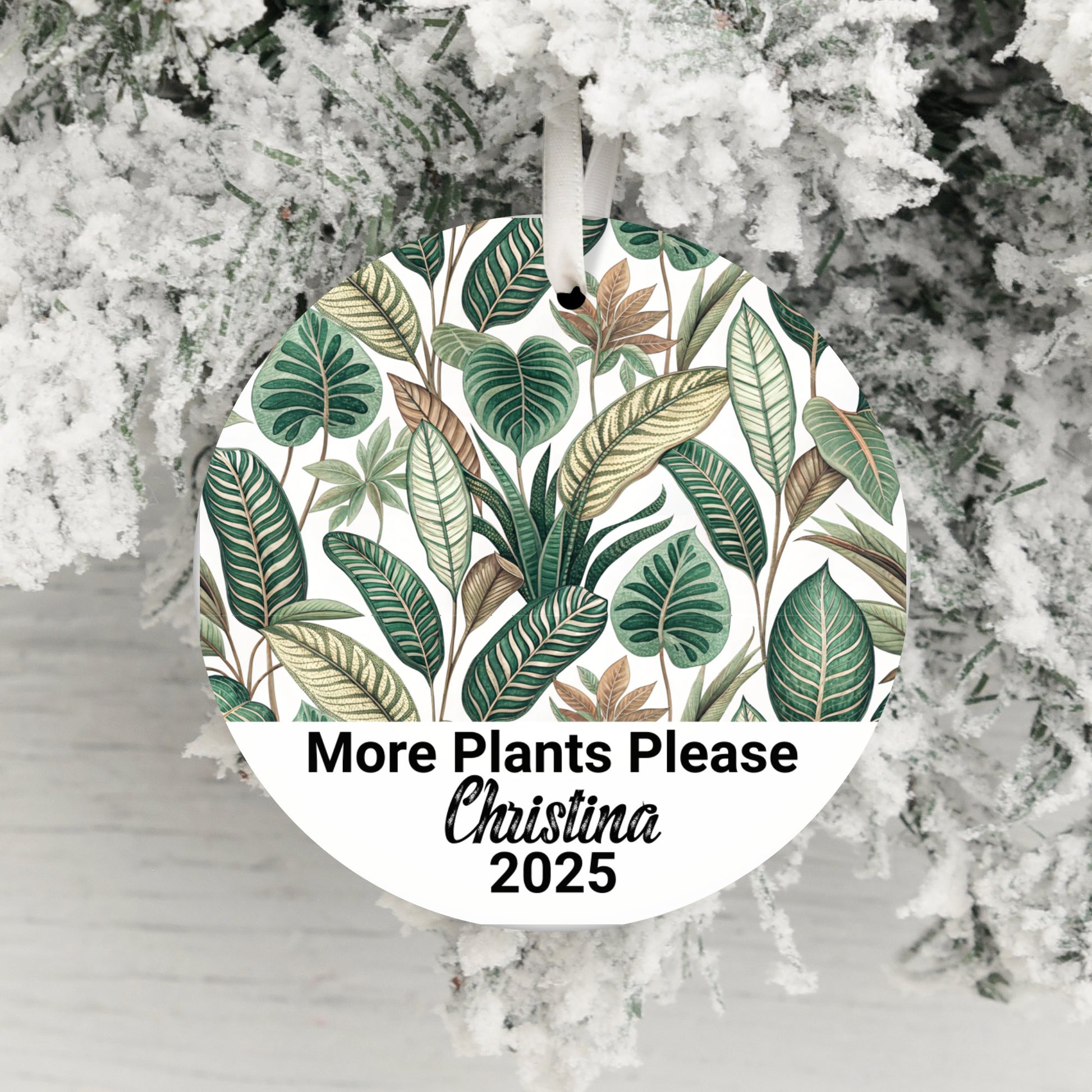 More Plants Please Personalized Ornament product