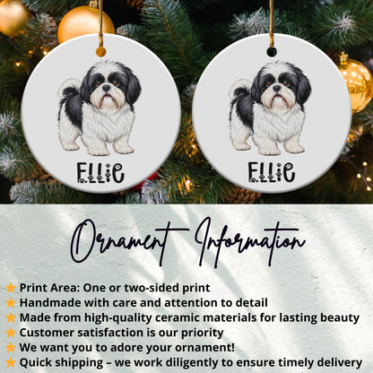 Adorable Custom Dog Illustration Ornament product
