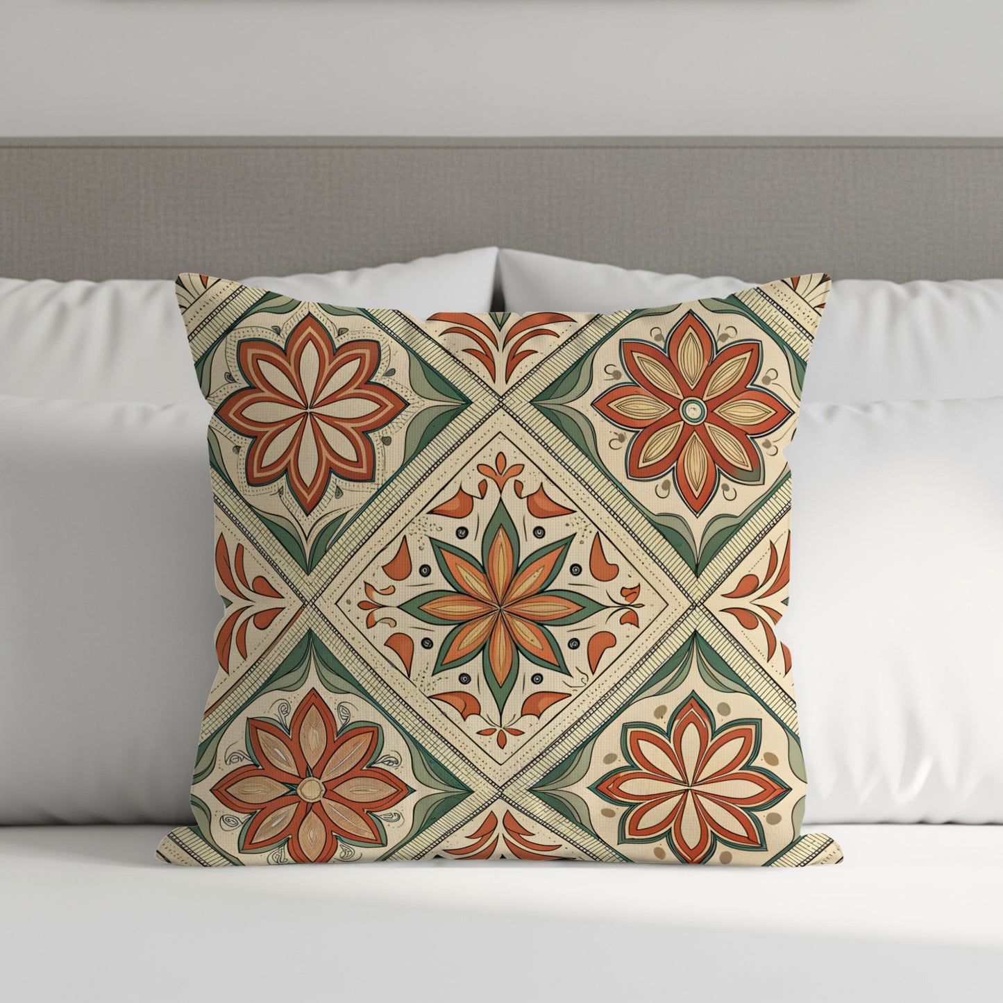Vibrant Floral Medley Seamless Pattern Decorative Pillows & Pillow Cases - Walk Greener