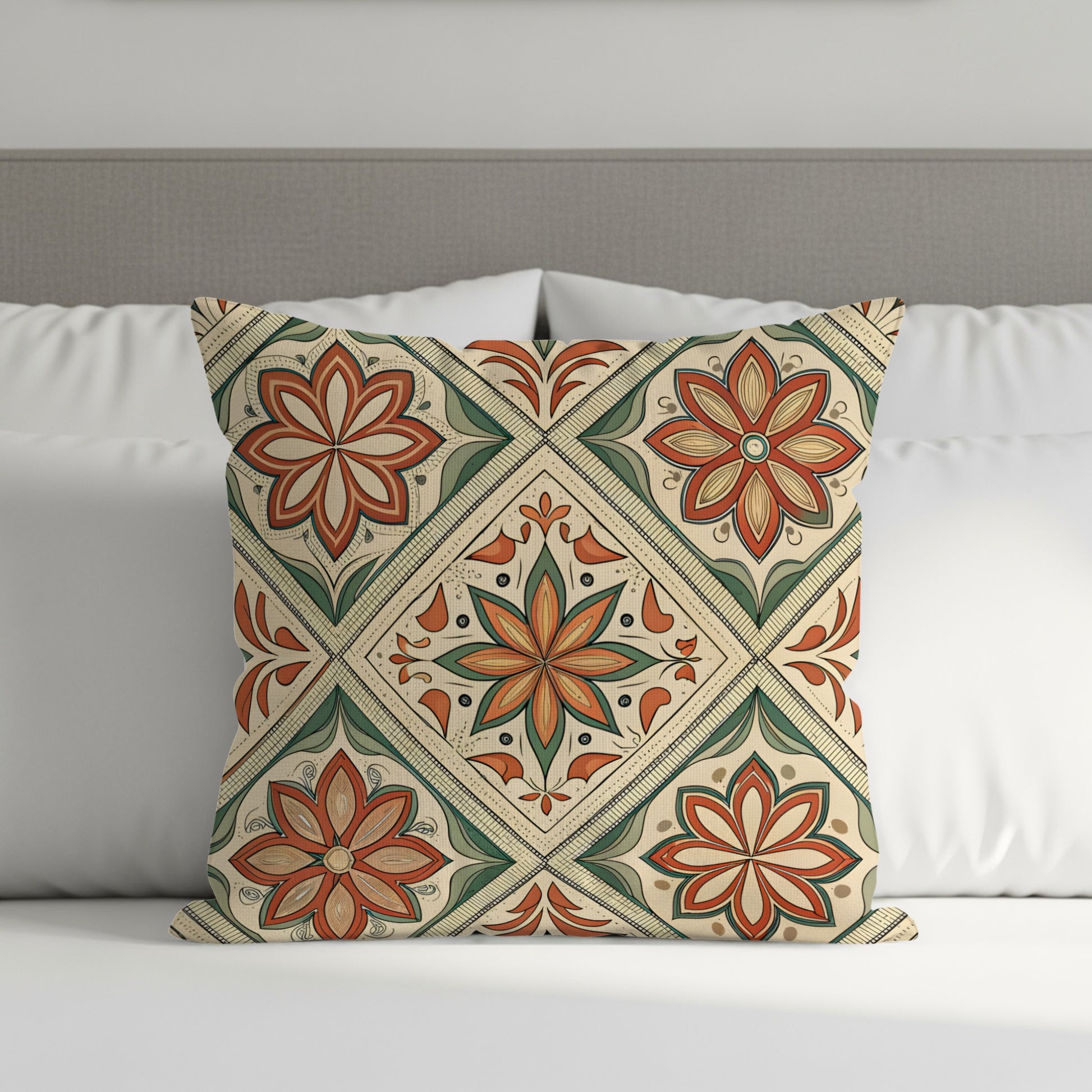 Vibrant Floral Medley Seamless Pattern Decorative Pillows & Pillow Cases - Walk Greener