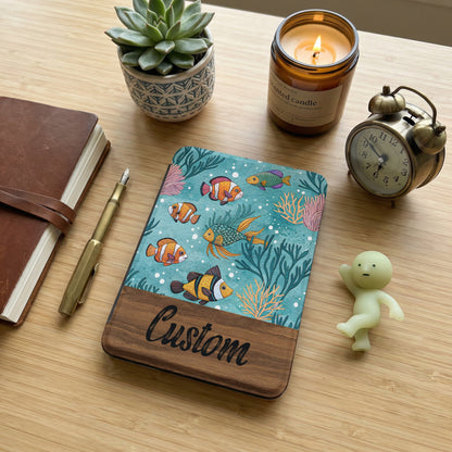 Custom Tropical Fish Design Hard Cover Notebook
