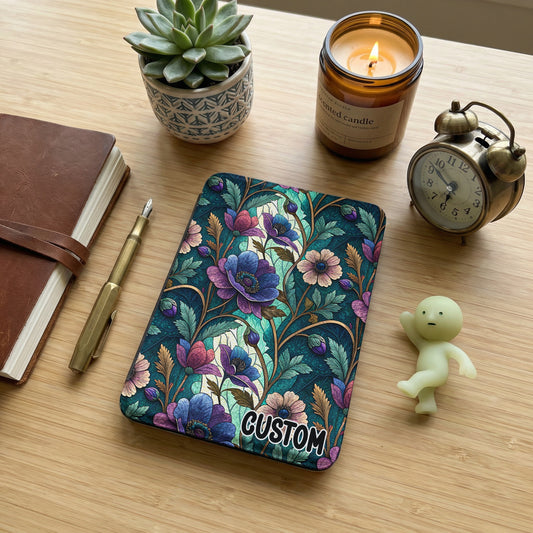 Custom Floral Pattern Printed Notebook Customizable