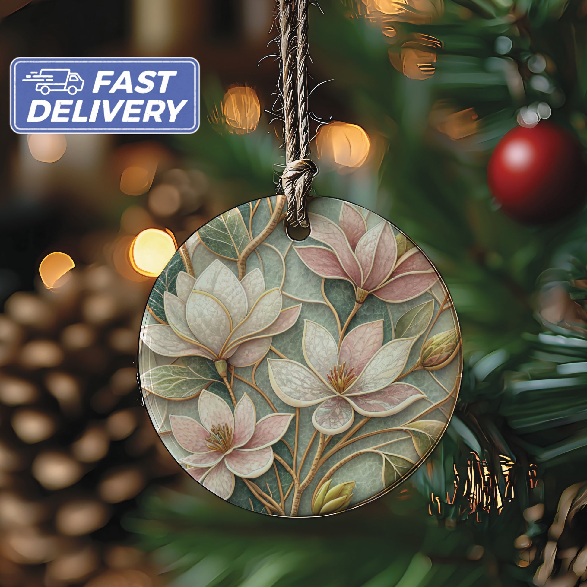 Floral Design Christmas Tree Decoration Ornament