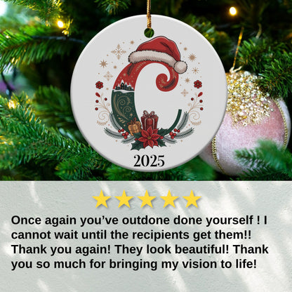 Personalized Christmas Ornament New Year 2025 product type
