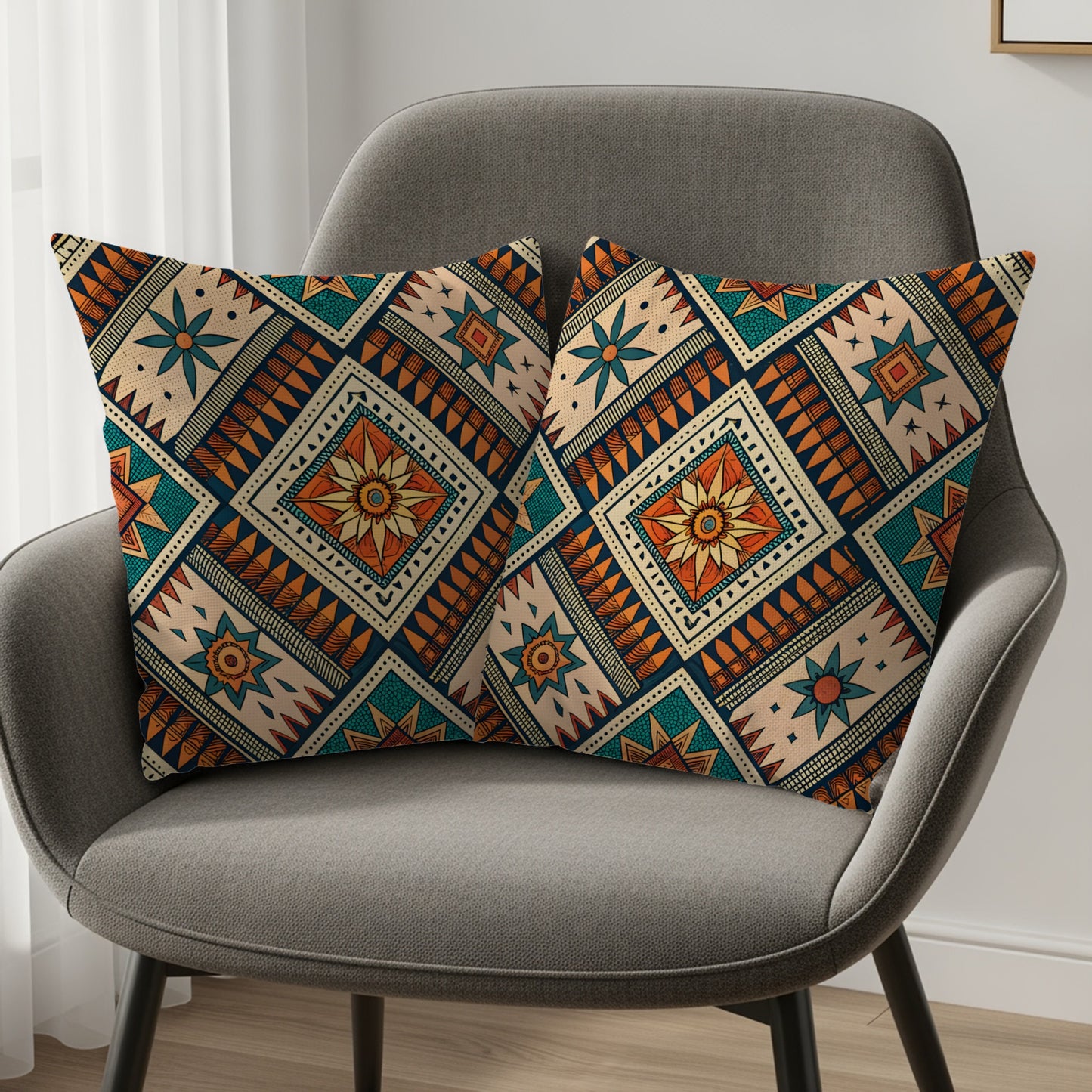 Geometric Pattern Decorative Throw Pillow Product