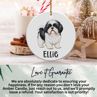 Personalized Dog Ornament with Cute Custom Pet Design product