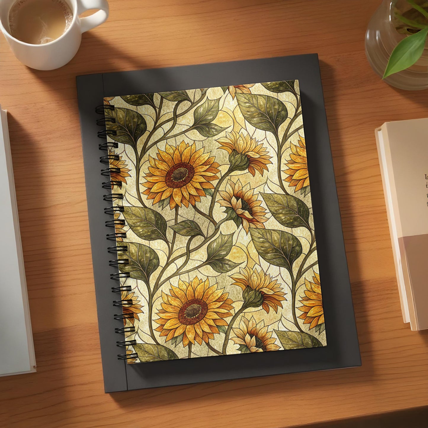 Sunflower Artwork Spiral Bound Notebook Product