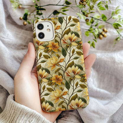 Vintage Floral Pattern Phone Case for iPhone 12