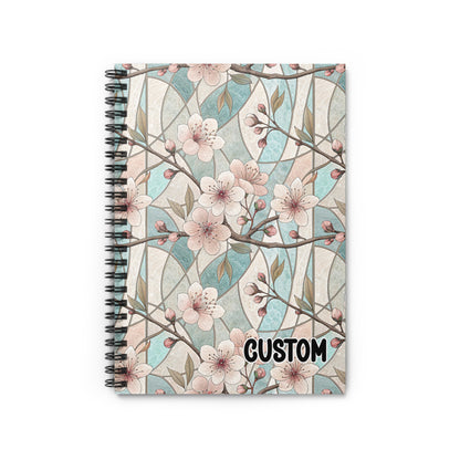 Floral Pattern Spiral Bound Custom Notebook