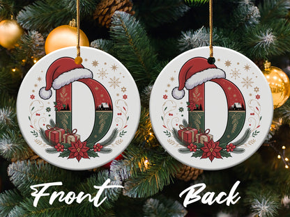 Festive Christmas Ornament with Santa Hat Design product