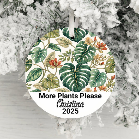 More Plants Please Custom Ornament product