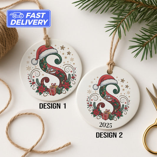 Christmas Ornament Santa Hat Personalized Holiday product type