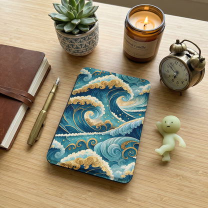 Japanese Wave Design Hardcover Notebook Diary
