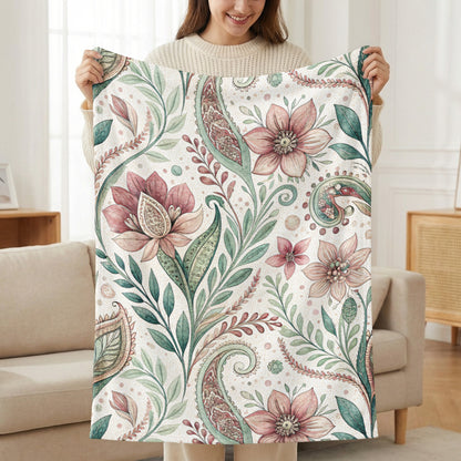 Elegant Blooms Watercolor Floral Design Pattern Style - Walk Greener