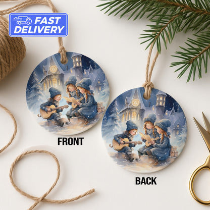 Festive Christmas Town Scene Ornament product type