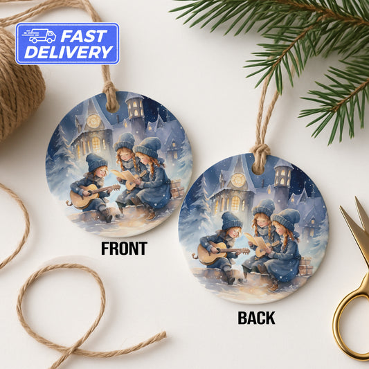 Festive Christmas Town Scene Ornament product type