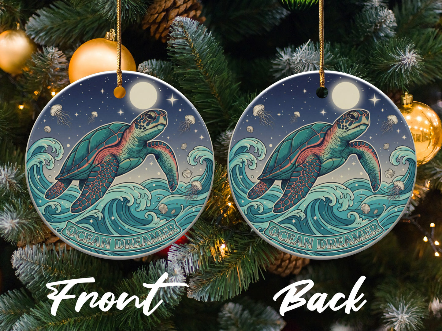 Ocean Dreamer Sea Turtle Ornament product