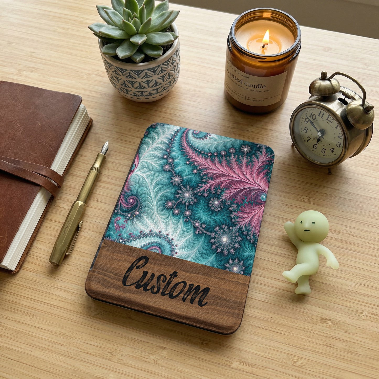 Custom Artistic Swirl Design Personalized Notebook