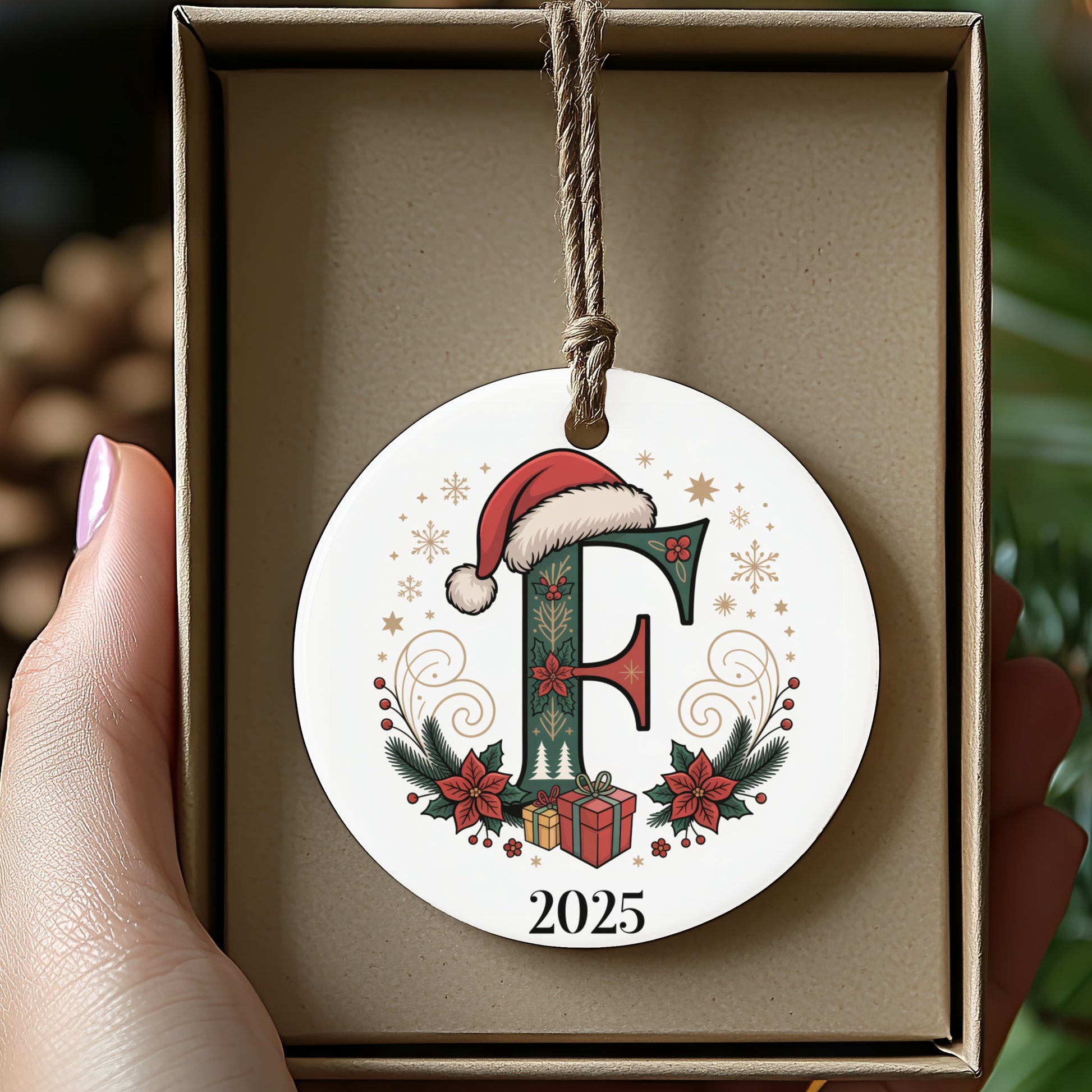 Personalized Christmas Ornament 2025 Holiday Decor product