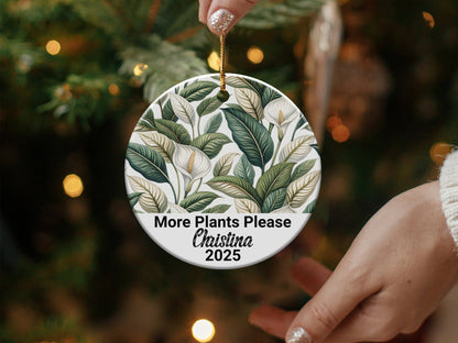 More Plants Please Personalized Ornament product type