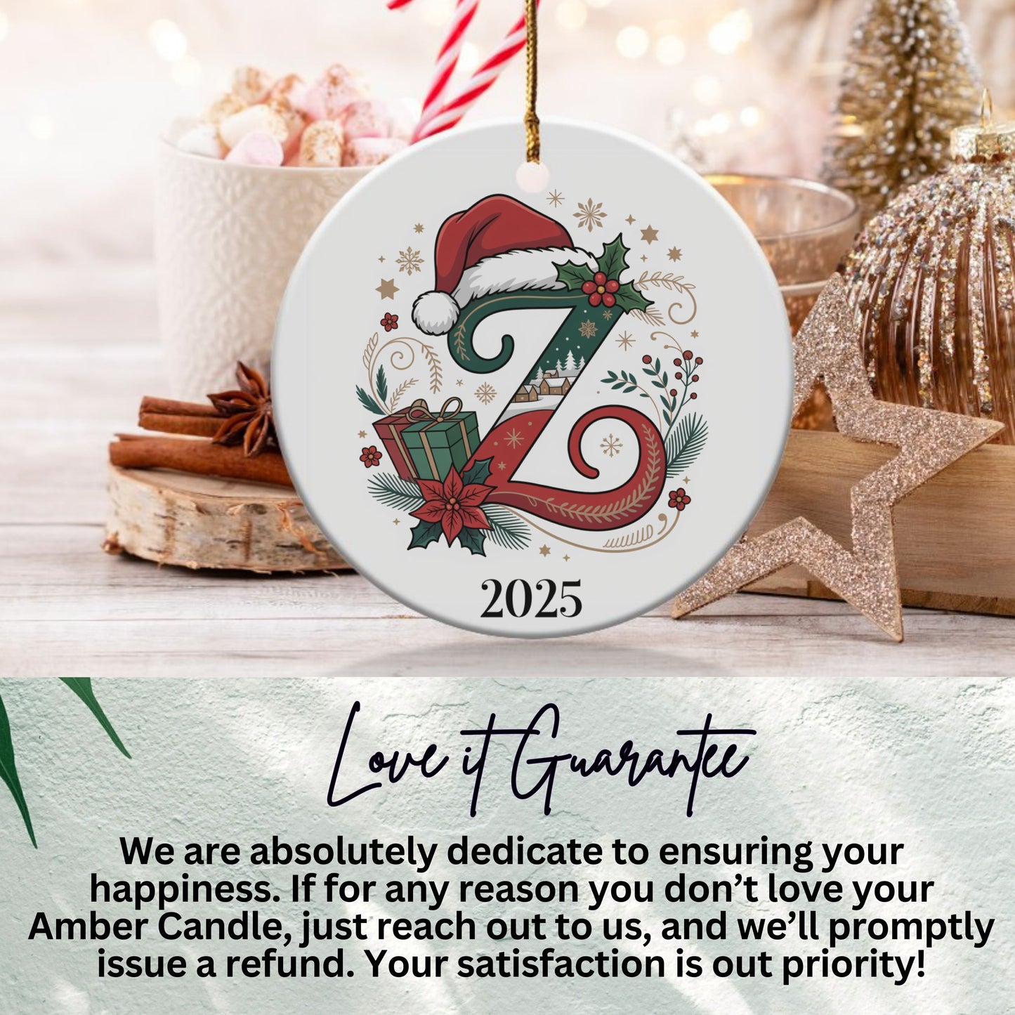 Festive Christmas Ornament with 2025 Design product type