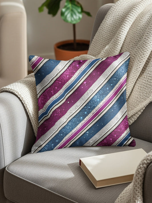 Colorful Striped Pattern Decorative Pillow for Home
