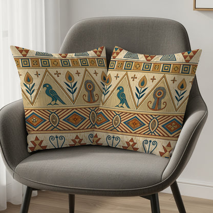 Decorative Abstract Pattern Lumbar Pillow Cover Set