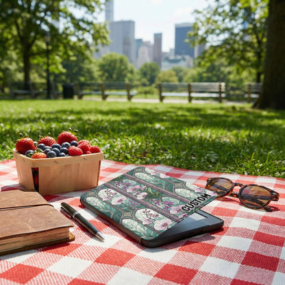 Custom Floral Design Tablet Case Perfect for Outdoors