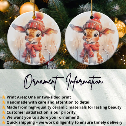 Cute Giraffe Christmas Tree Hanging Ornament product