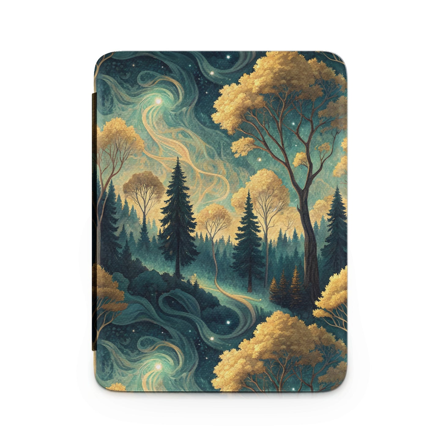 Mystical Forest Scene with Starry Night Design Cover