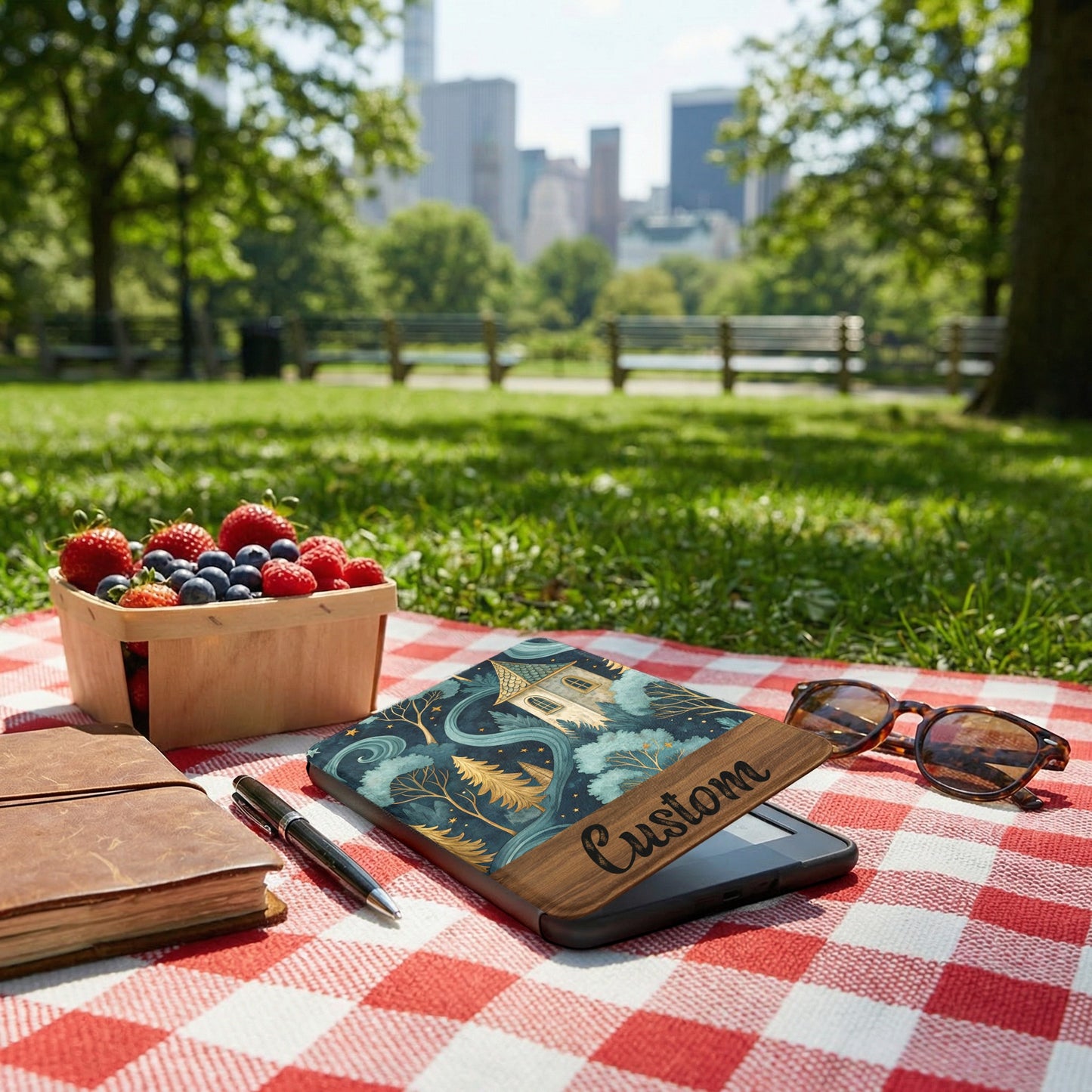 Custom Artistic Design Case with Nature Scene