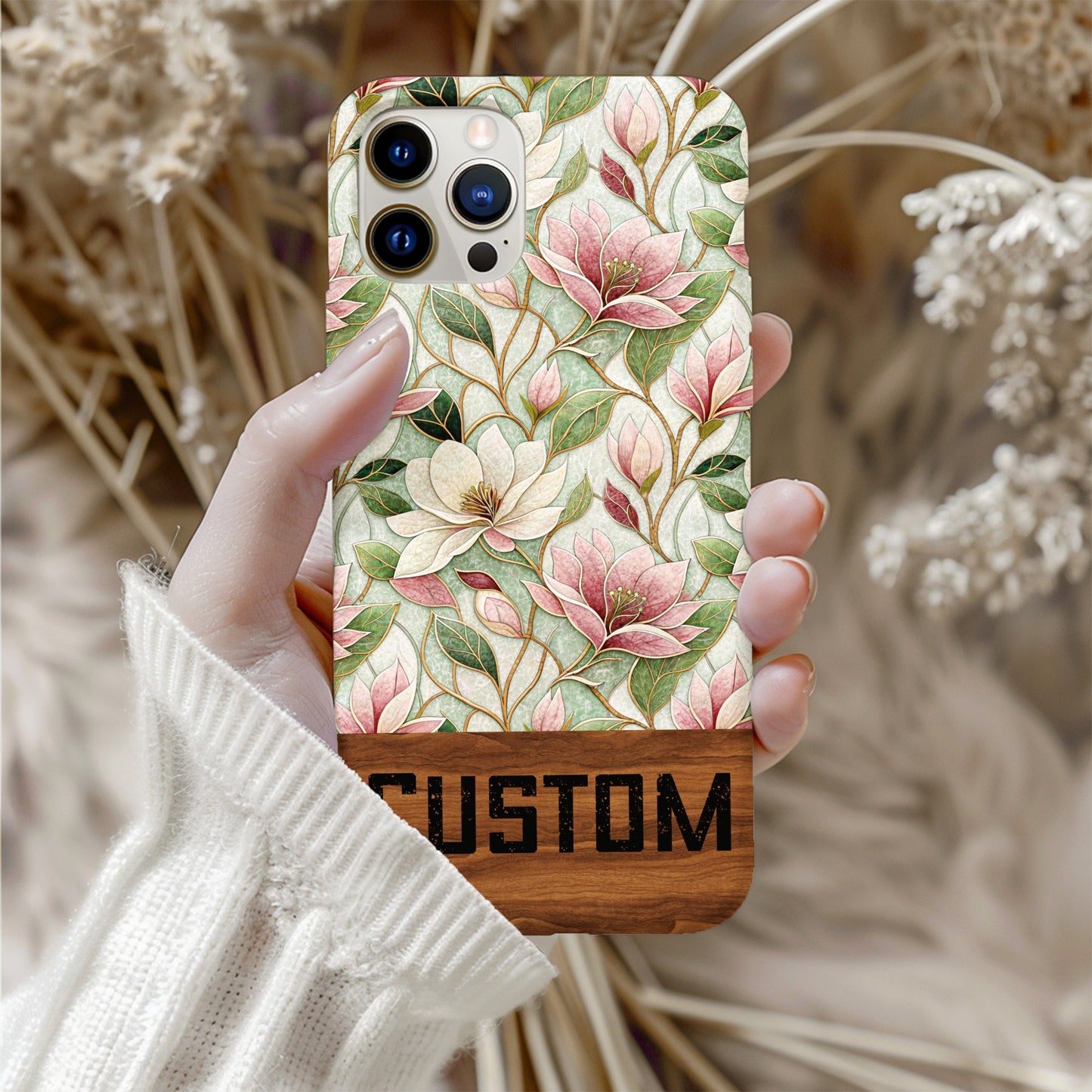 Custom Floral Design Phone Case for Stylish Protection