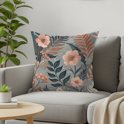 Elegant Floral Pattern Decorative Cushion Cover