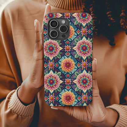 Colorful Floral Pattern Back Cover for Phone Case