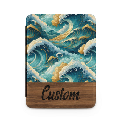 Custom Ocean Waves Artistic Design iPad Case